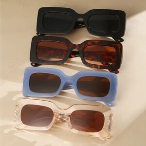 Set of Four Rectangular Framed Sunglasses
